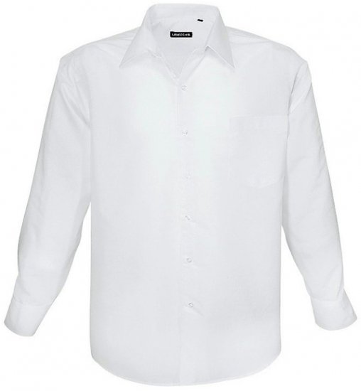 Lavecchia Classic Long Sleeve Shirt White - Košele - Košele 2XL-10XL