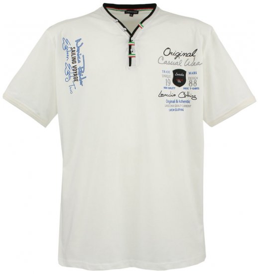 Lavecchia 2042 Printed T-shirt White - Tričká - Nadrozmerné tričká - 2XL-14XL