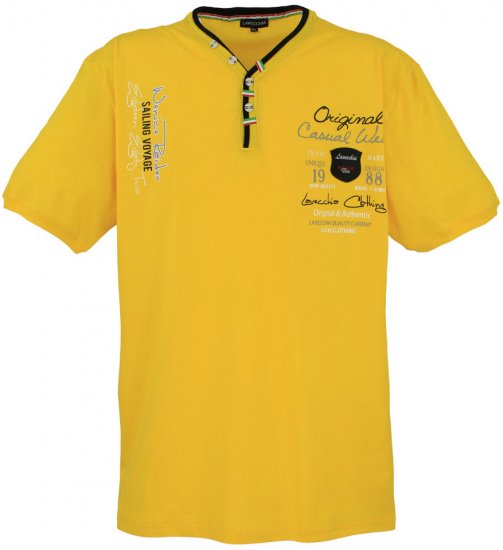 Lavecchia 2042 Printed T-shirt Yellow - Tričká - Nadrozmerné tričká - 2XL-14XL