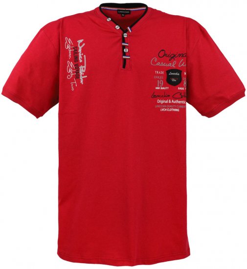 Lavecchia 2042 Printed T-shirt Red - Tričká - Nadrozmerné tričká - 2XL-14XL
