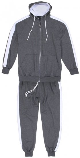 Lavecchia 611 Tracksuit Charcoal - Teplákové súpravy - Teplákové súpravy Pánske Nadmerné veľkosti