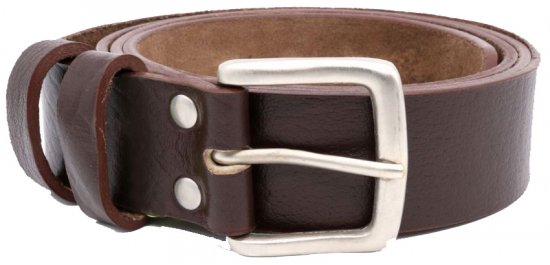 D555 Liam Hand Crafted Real Leather Belt, 3,7cm - Opasky - Opasky W40-W70/2XL-8XL