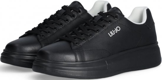 Liu Jo Big 01 Leather Sneakers Black/Black - Pánske topánky 40-52 - 