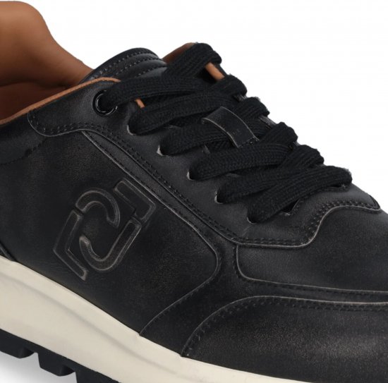 Liu Jo Running 01 Leather Sneakers Black - Pánske topánky 40-52 - 