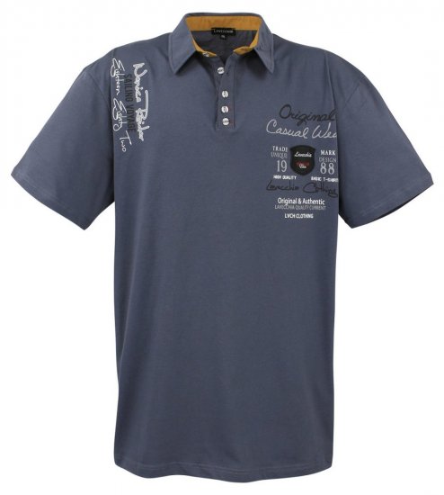 Lavecchia 610 Tričko s golierom Antracitová - Polokošele - Polokošele 2XL-8XL