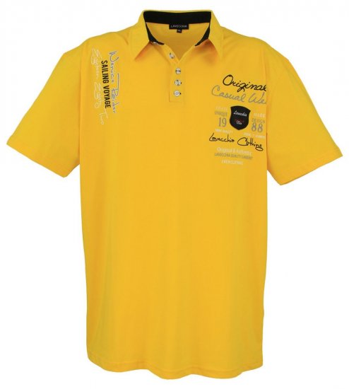 Lavecchia 610 Tričko s golierom Žltá - Polokošele - Polokošele 2XL-8XL