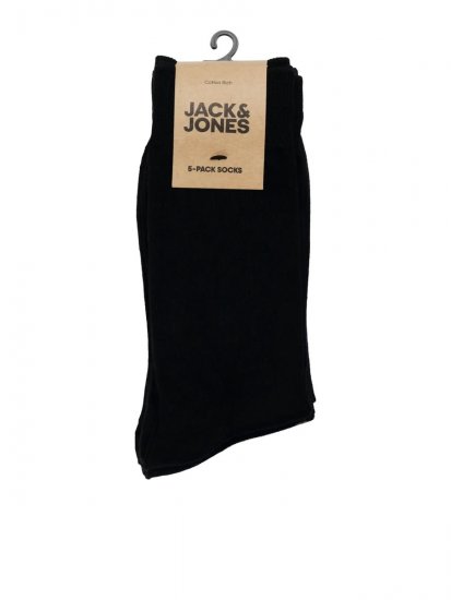 Jack & Jones Basic Bambusové ponožky Čierna 3-pack - Spodná bielizeň - Spodné Prádlo 2XL-8XL