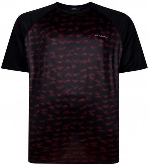 Espionage LW157 Performance T-shirt Black/Red - Športové oblečenie - Sportovní Oblečení 2XL-10XL