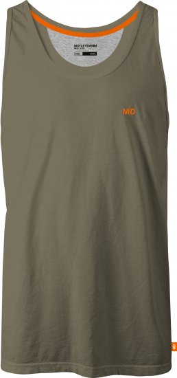 Motley Denim Madrid Tank top Dark Khaki - Tričká - Nadrozmerné tričká - 2XL-14XL