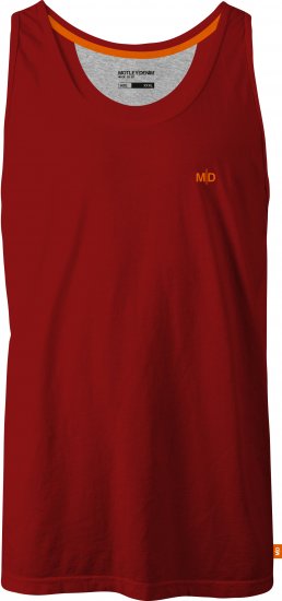 Motley Denim Madrid Tank top Red - Tričká - Nadrozmerné tričká - 2XL-14XL