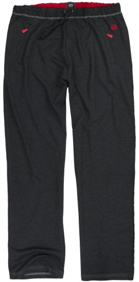 Adamo Markus Sweatpants with draw-cord Charcoal - Tepláky & teplákové kraťasy - Tepláky & Teplákové kraťasy - 2XL-12XL