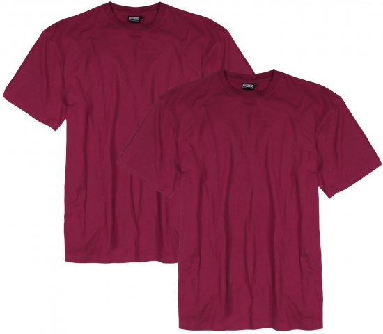 Adamo Marlon Comfort fit 2-pack T-shirt Blackberry - Tričká - Nadrozmerné tričká - 2XL-14XL