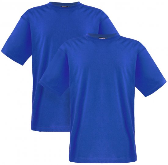 Adamo Marlon Comfort fit 2-pack T-shirt Royal Blue - Tričká - Nadrozmerné tričká - 2XL-14XL