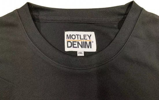 Motley Denim Technical T-shirt Black - Športové oblečenie - Sportovní Oblečení 2XL-10XL