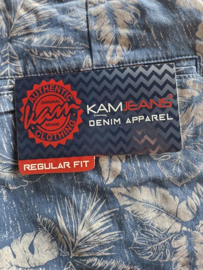 Kam Jeans 340 Dress Shorts Denim Blue - Šortky - Šortky W40-W60