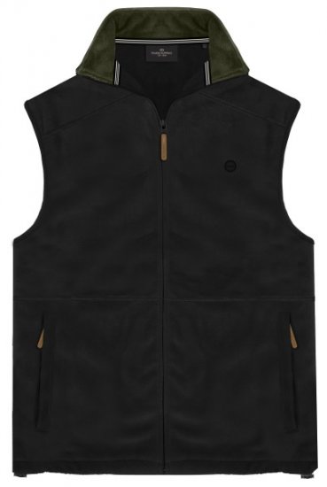 Double Outfitters MFT-7089 Sleeveless Fleece Vest Black - Bundy - Bundy Nadmerné Veľkosti 2XL-8XL