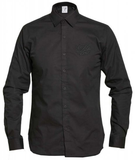 D555 Michael Couture Stretch Shirt Black - Košele - Košele 2XL-10XL