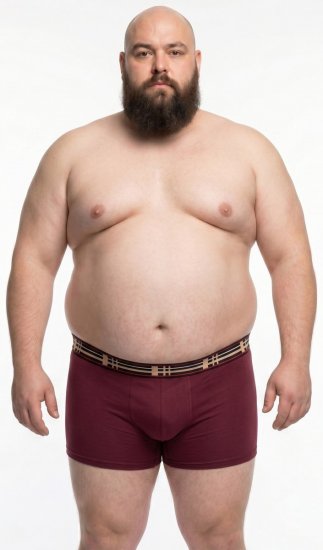 20 Nodi 979 Boxerky 3 kusy Vínová/Sivá/Tmavomodrá - Boxerky - Boxerky 2XL-12XL