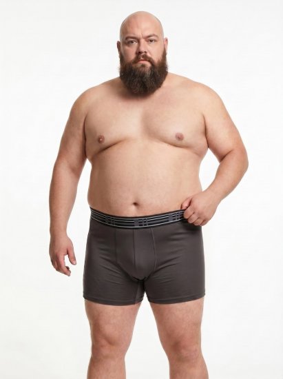 20 Nodi 979 Boxerky 3 kusy Vínová/Sivá/Tmavomodrá - Boxerky - Boxerky 2XL-12XL