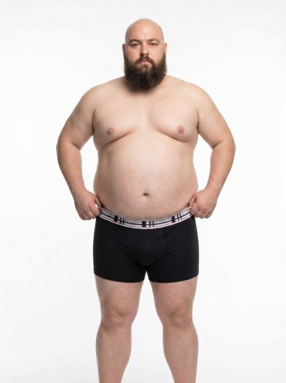 20 Nodi 979 Boxerky 3 kusy Vínová/Sivá/Tmavomodrá - Boxerky - Boxerky 2XL-12XL