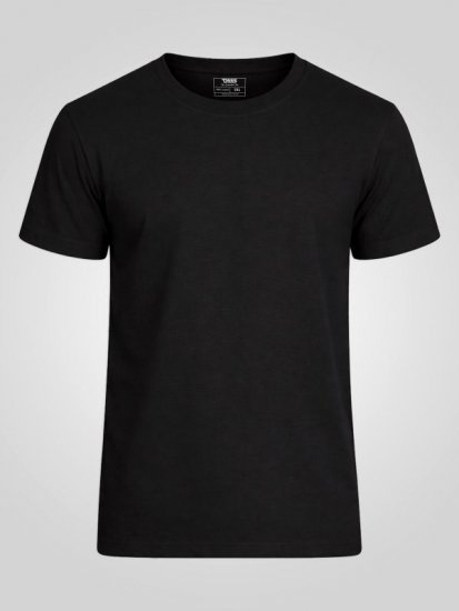 D555 Smartly Tričko okrúhly výstrih Čierna 5 kusy - Tričká - Nadrozmerné tričká - 2XL-14XL