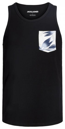 Jack & Jones Honolulu Pocket Tanktop Black - Tričká - Nadrozmerné tričká - 2XL-14XL