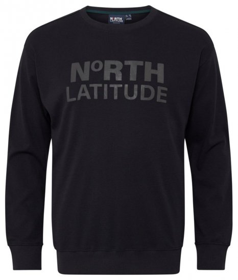North Latitude 53123 Mikina s logom Čierna - Mikiny & mikiny bez kapucne - Mikiny & Mikiny s Kapucňou 2XL-12XL
