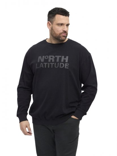 North Latitude 53123 Mikina s logom Čierna - Mikiny & mikiny bez kapucne - Mikiny & Mikiny s Kapucňou 2XL-12XL