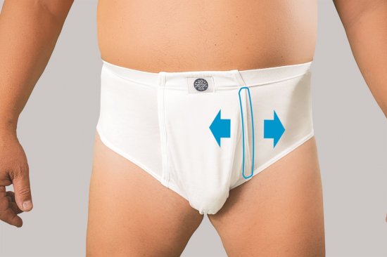 20 Nodi Combed Cotton Jersey Briefs with High Side Cut and Side Opening White - Spodná bielizeň - Spodné Prádlo 2XL-8XL