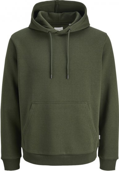 Jack & Jones Bradley Hoodie Dark Green - Mikiny & mikiny bez kapucne - Mikiny & Mikiny s Kapucňou 2XL-12XL