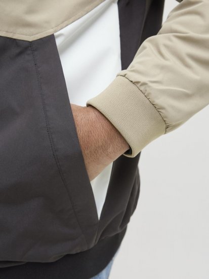 Jack & Jones Rush Bomber Hoodie Grey - Bundy - Bundy Nadmerné Veľkosti 2XL-8XL