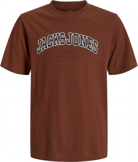 Jack & Jones Caleb Varsity T-Shirt Red - Tričká - Nadrozmerné tričká - 2XL-14XL