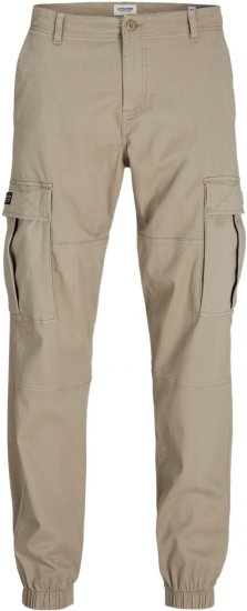 Jack & Jones Jonnie Cuffed Cargo Pants Beige - Džínsy & nohavice - Džínsy a Nohavice - W40-W70