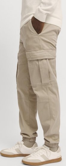 Jack & Jones Jonnie Cuffed Cargo Pants Beige - Džínsy & nohavice - Džínsy a Nohavice - W40-W70