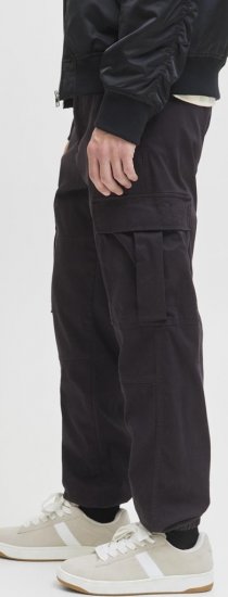 Jack & Jones Jonnie Cuffed Cargo Pants Black - Džínsy & nohavice - Džínsy a Nohavice - W40-W70