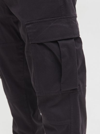 Jack & Jones Jonnie Cuffed Cargo Pants Black - Džínsy & nohavice - Džínsy a Nohavice - W40-W70