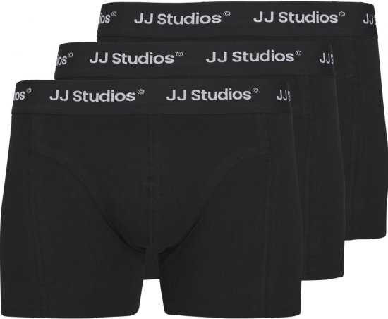 Jack & Jones Soho Solid Trunks 3-Pack Black - Spodná bielizeň - Spodné Prádlo 2XL-8XL
