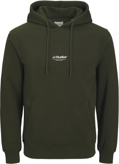 Jack & Jones Soho Hoodie Green - Mikiny & mikiny bez kapucne - Mikiny & Mikiny s Kapucňou 2XL-12XL