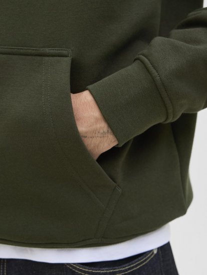 Jack & Jones Soho Hoodie Green - Mikiny & mikiny bez kapucne - Mikiny & Mikiny s Kapucňou 2XL-12XL