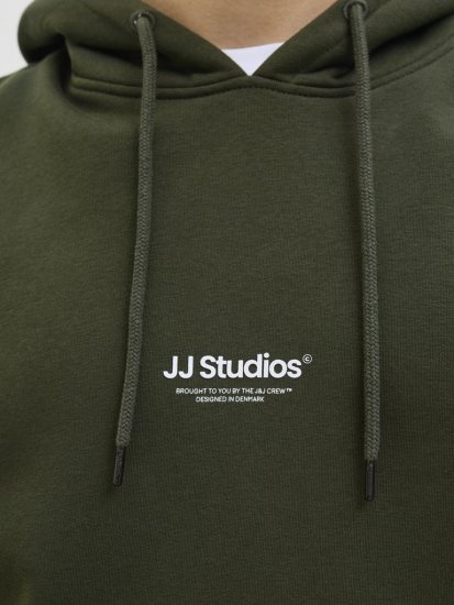 Jack & Jones Soho Hoodie Green - Mikiny & mikiny bez kapucne - Mikiny & Mikiny s Kapucňou 2XL-12XL