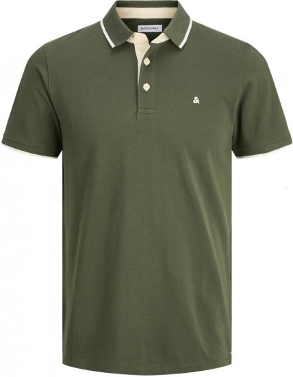 Jack & Jones Paulos Polo Short Sleeve Green - Polokošele - Polokošele 2XL-8XL