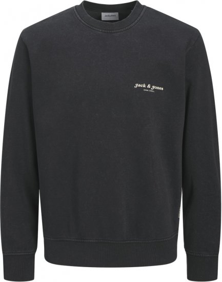 Jack & Jones Dover Sweatshirt Black - Mikiny & mikiny bez kapucne - Mikiny & Mikiny s Kapucňou 2XL-12XL