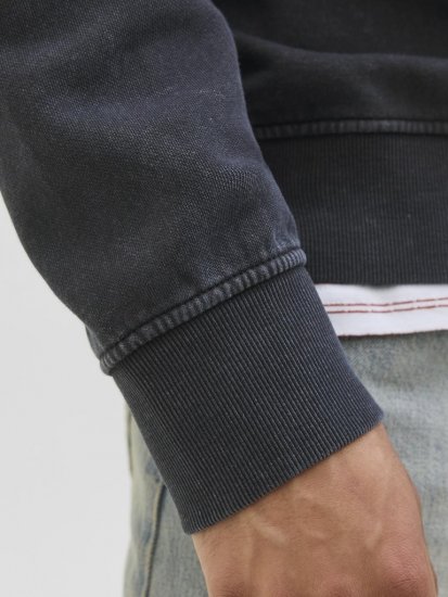 Jack & Jones Dover Sweatshirt Black - Mikiny & mikiny bez kapucne - Mikiny & Mikiny s Kapucňou 2XL-12XL