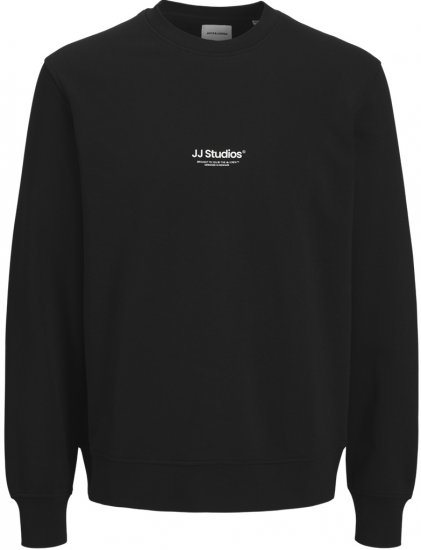 Jack & Jones Soho Sweatshirt Black - Mikiny & mikiny bez kapucne - Mikiny & Mikiny s Kapucňou 2XL-12XL