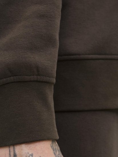 Jack & Jones Soho Sweatshirt Brown - Mikiny & mikiny bez kapucne - Mikiny & Mikiny s Kapucňou 2XL-12XL