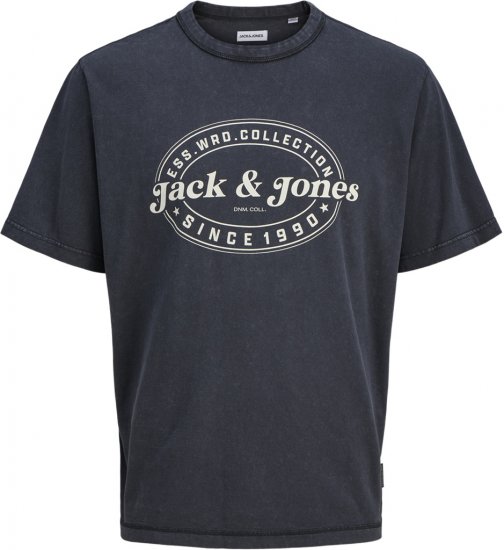 Jack & Jones Dover T-Shirt Short Sleeve Black - Tričká - Nadrozmerné tričká - 2XL-14XL
