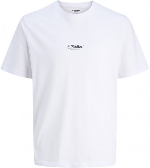 Jack & Jones Soho T-Shirt White - Tričká - Nadrozmerné tričká - 2XL-14XL