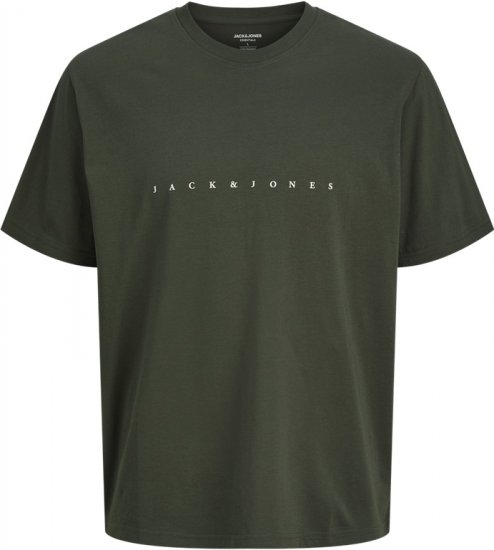 Jack & Jones STAR T-Shirt Green - Tričká - Nadrozmerné tričká - 2XL-14XL