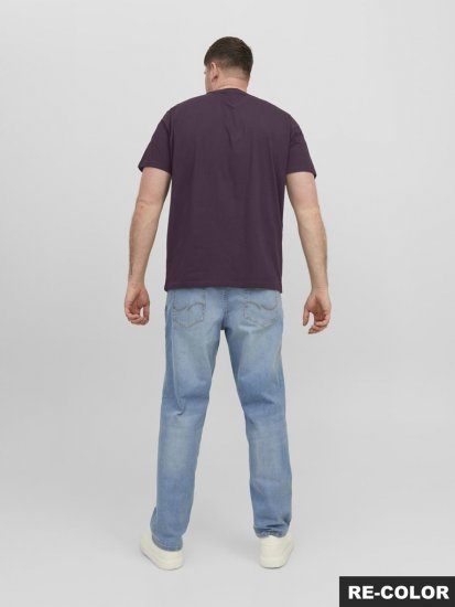 Jack & Jones STAR T-Shirt Purple - Tričká - Nadrozmerné tričká - 2XL-14XL