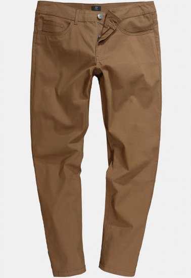 JP1880 Twill Trousers Belly Fit 5-Pocket Brown - Džínsy & Nohavice - Džínsy a Nohavice - W40-W70